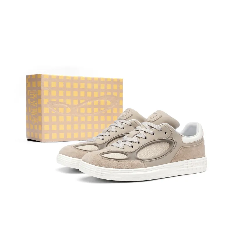LOXKI Alpha Round Shoes Waffle Shoes Low Top Skateboard Shoes Unisex-5