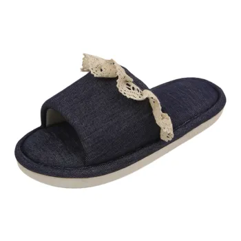 SHIGUDE Indoor Slippers Women's Deep Blue