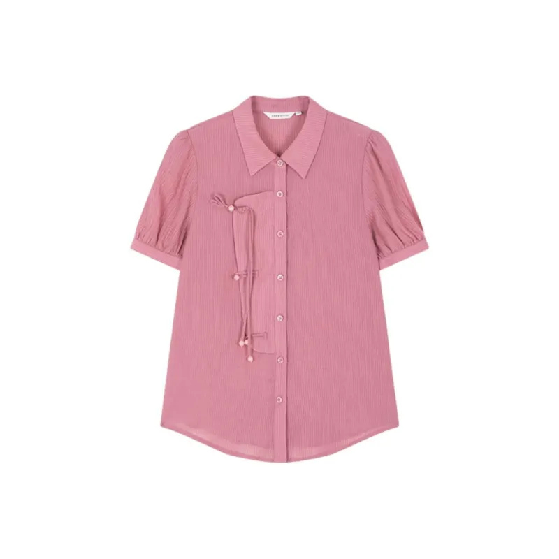 Mo Han Yi Mei Shirt Women's Dusty Pink-0