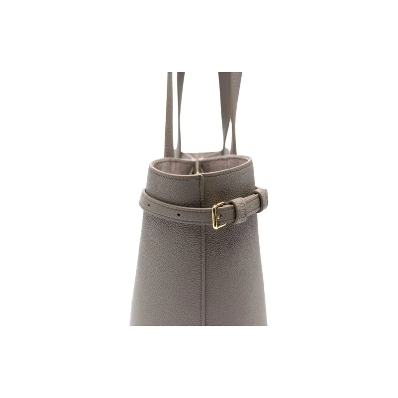CELINE Logo Tote Bag, Shopping Bag, Handbag, Shoulder Bag Small Size Women's Ivory Gray-2