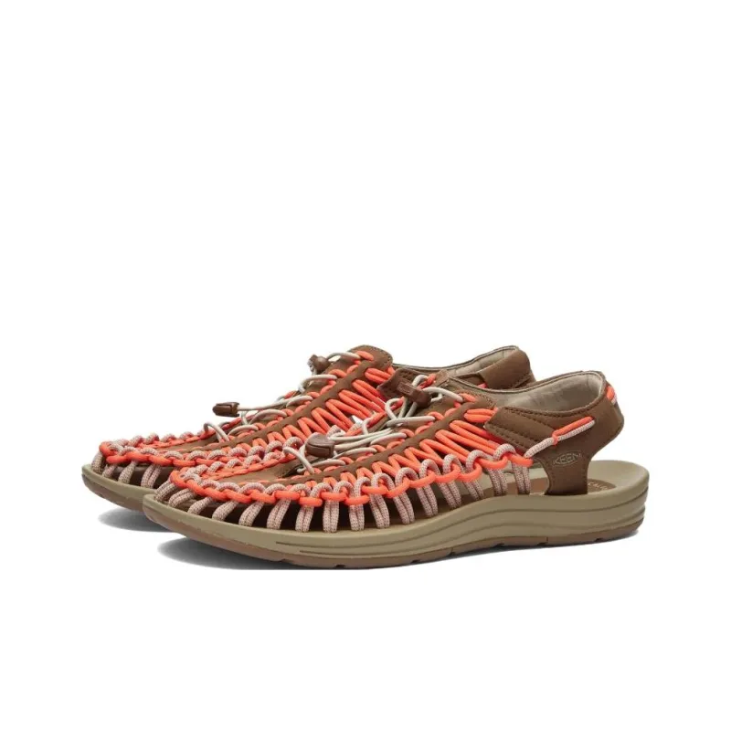 KEEN Uneek Anti Slip Wear Resistant River Trekking Shoes Men's Red Brown-1