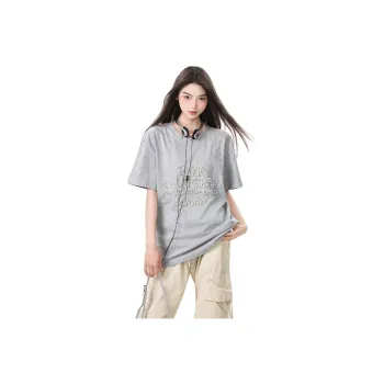 YINLEI Drop Shoulder Sleeve T Shirt Women's