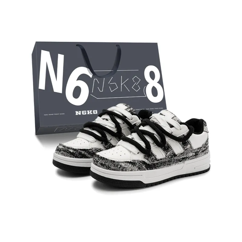 N6K8 Anti Slip Wear Resistant Low Top Skateboard Shoes Unisex-0