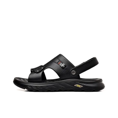 EGCHI Beach Sandals Men Black/Brown