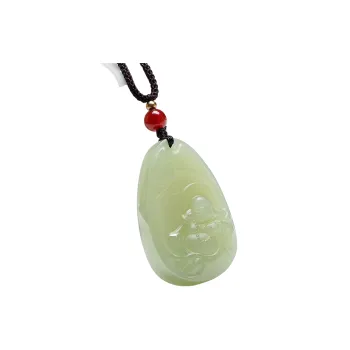 MARY WINDSOR Hetian Jade Pendants Pale Greenish White Jade Unisex