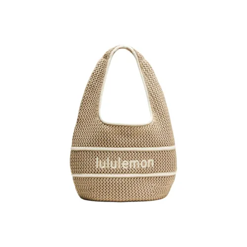 Lululemon Polyester Shoulder Bag Regular Women's Light Ivory White