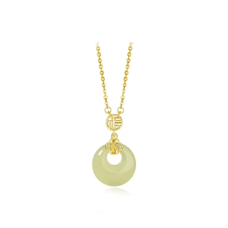 GIFU Serpentine Jade Necklaces Women's-0