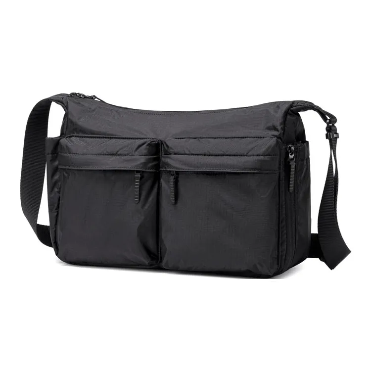 BJIAX Nylon Crossbody Bag, Shoulder Bag Men's Black-2