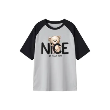 FAIRWHALE Drop Shoulder Sleeve T Shirt Women's
