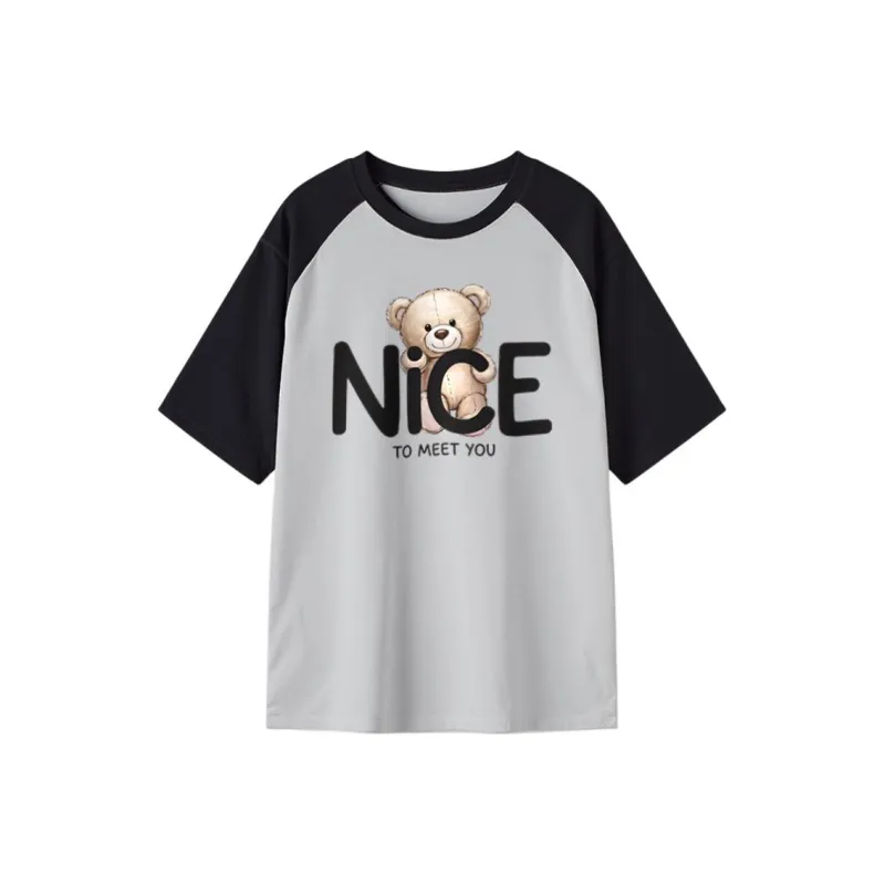 FAIRWHALE Drop Shoulder Sleeve T Shirt Women's-0
