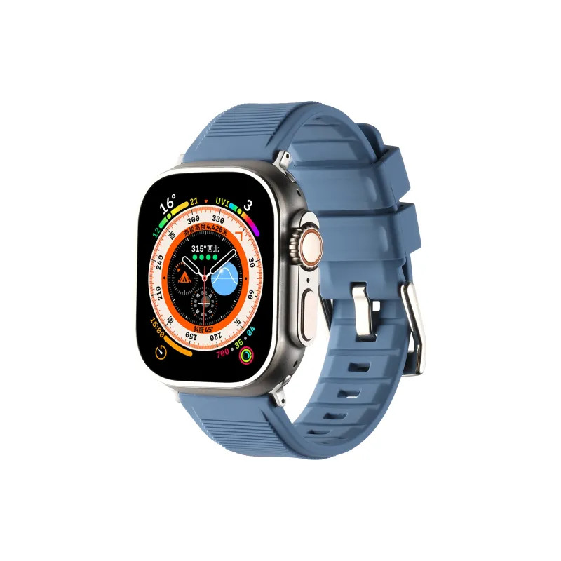 KVZUVUU Apple Compatibility Watch Band Silicone Material-10
