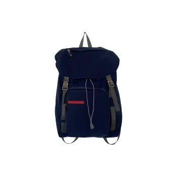 Yalu Nylon Backpack Unisex Black/Navy Blue