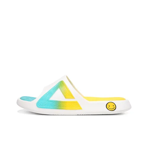 PEAK Slip Resistant Odor Resistant Abrasion Resistant Slide Slippers Women's White Sapphire Blue Orange Yellow