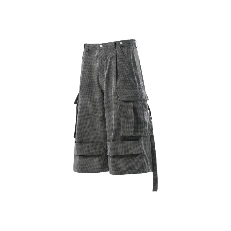 VINMUK Cargo Shorts Unisex Dark Gray-2