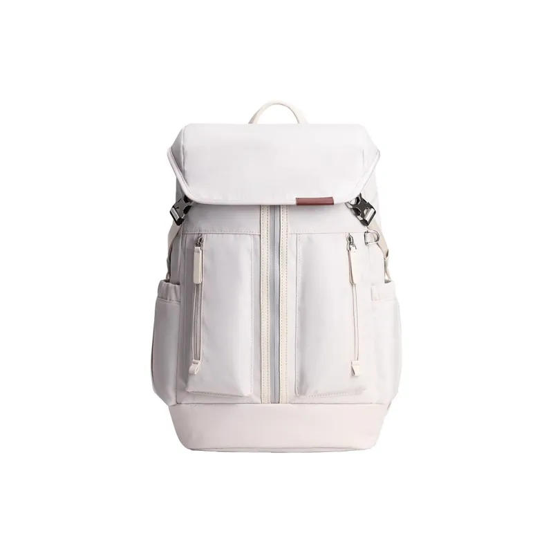 VIHUS Nylon Laptop Bag Backpack Unisex Ecru-0
