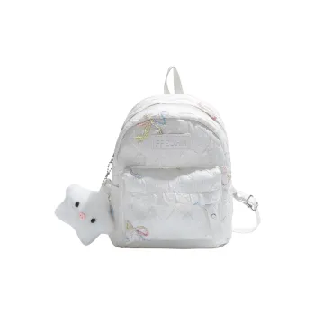 Kewuku PU Backpack Women's White/Black/Blue/Pink