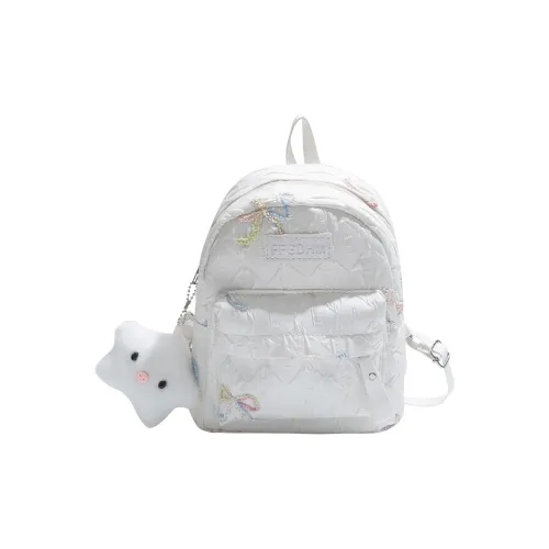 Kewuku PU Backpack Women's White/Black/Blue/Pink
