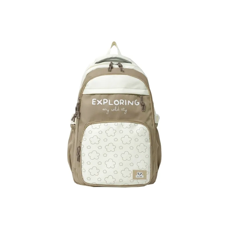 H YXIANG Composite Cloth Backpack Unisex Multicolor-2
