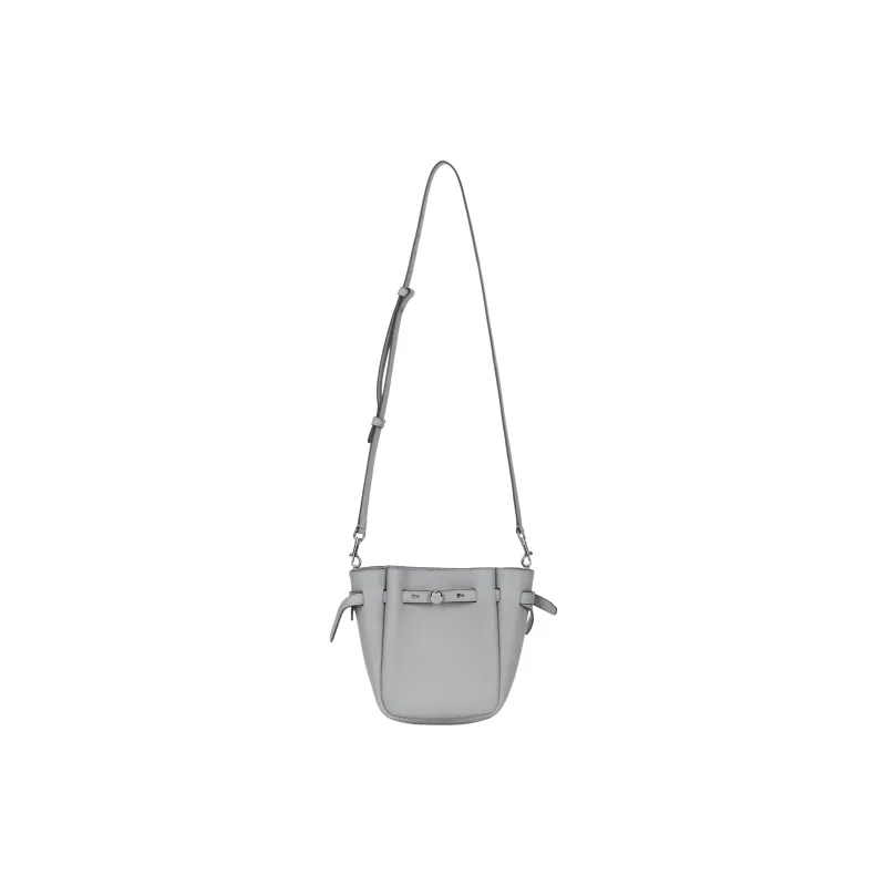 TORY BURCH Romy Cow Leather Crossbody Bag, Shoulder Bag Trumpets Women's Light Granite-0