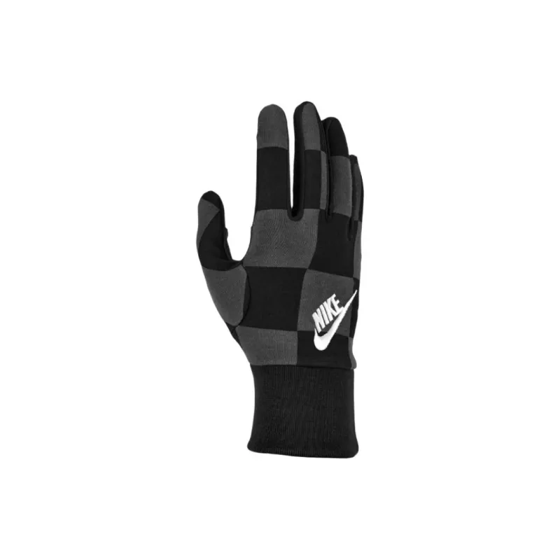 Nike Cotton, Polyester, Viscose, Elastane, Wool Knit Gloves Unisex Black-1