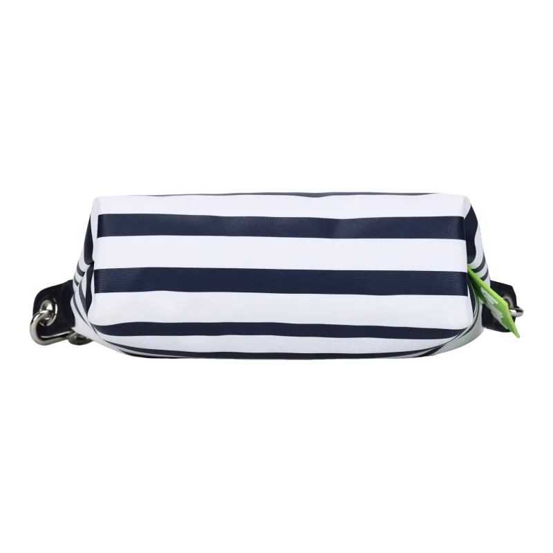 LONGCHAMP Le Pliage Canvas Bag, Dumpling Bag, Shoulder Bag, Crossbody Bag, Handbag Regular Women's Marine Blue & White-3
