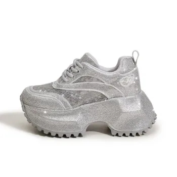 Milan Love Song Cushioning, Wear Resistant Low Top Chunky Sneakers Women's