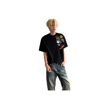 KVIV T Shirts Men Black 