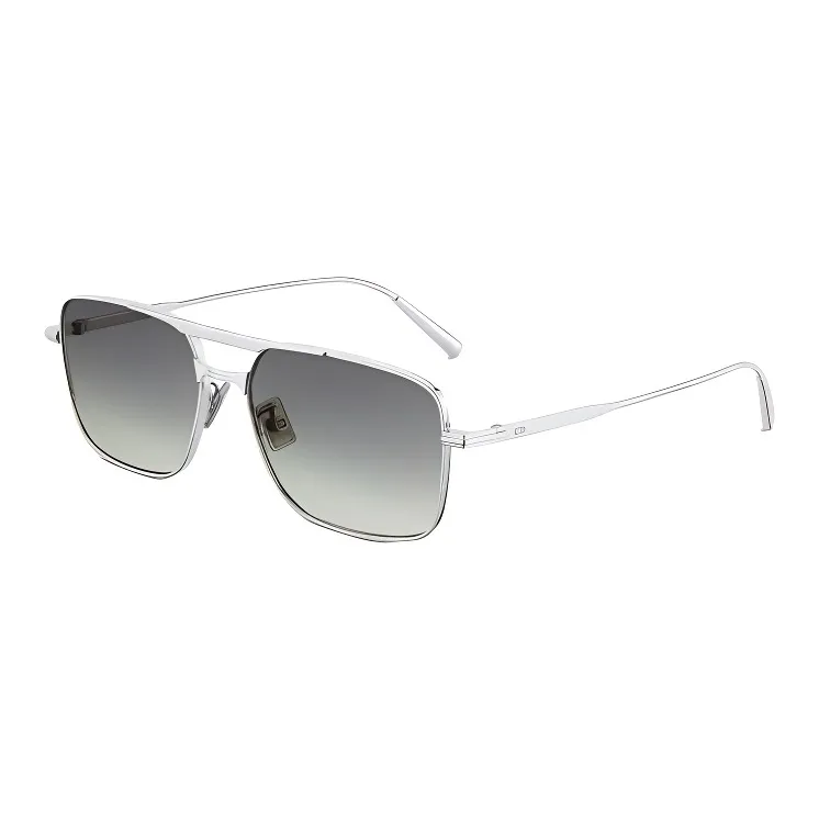 DIOR Subject To Official Website Irregular Shape Sunglasses Men's Silver-0