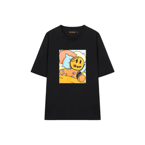 Drew House Smiley Collection T Shirts Unisex Marine Blue