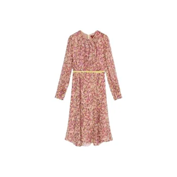 MaxMara Studio Long Sleeved Dresses Women's Light Yellow