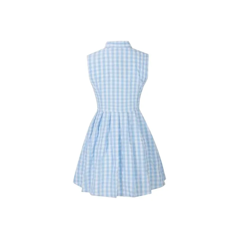 OZVO Sleeveless Dresses Women's Sky Blue-1
