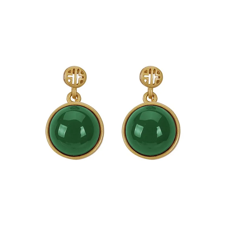 Gramda Hetian Jade Earrings Jasper Women's-0