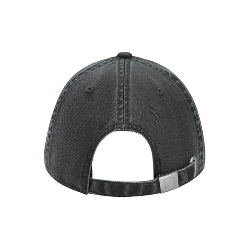FILA ORIGINALE Cotton Baseball Caps Unisex Carbon Silver Gray-2