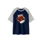 Navy Blue & White Heather Gray
