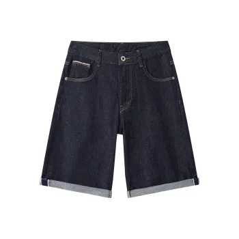 Maserati Denim Shorts Unisex Blue
