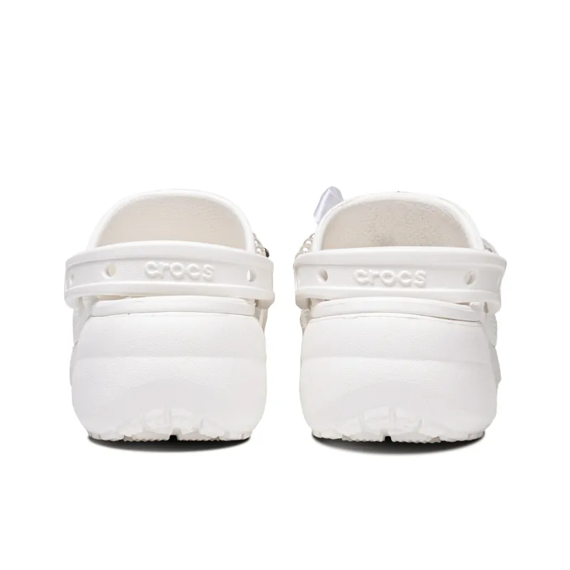 Crocs Classic Platform Clog Star Clogs Unisex White-4