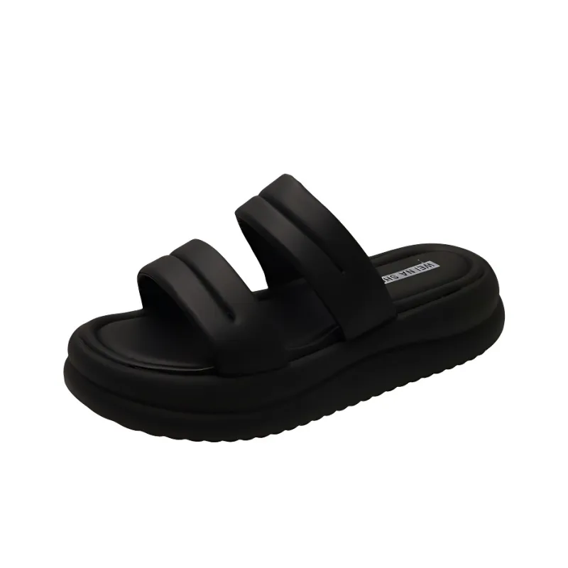 LXVB Rubber Sole Slip Resistant Slide Slippers Women's-0