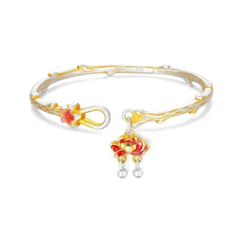 Children's Drawings S999 Fine Silver Bangles Women's