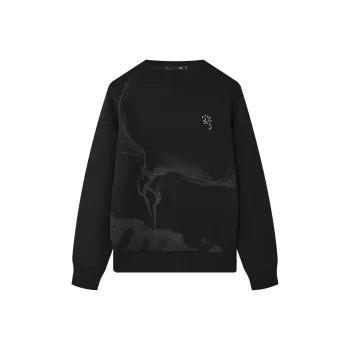 HLA Sweatshirts Men Black Pattern 1B