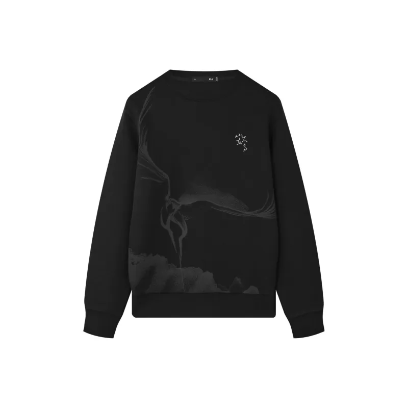 HLA Sweatshirts Men Black Pattern 1B-0