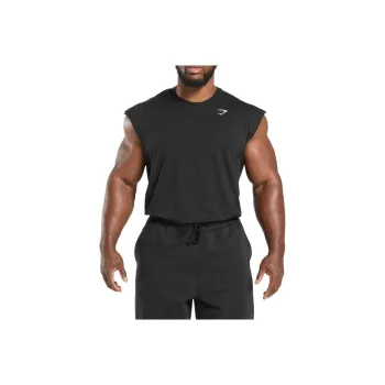 GYMSHARK Critical Cut Off Tank T Shirt Men's