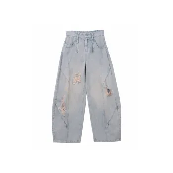 Black Late Jeans Unisex Light Blue