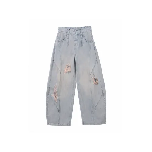 Black Late Jeans Unisex Light Blue