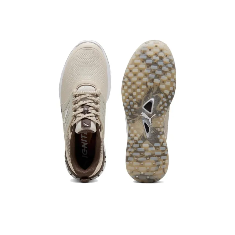 PUMA IGNITE ELEVATE 2 Slip Resistant And Breathable Low Top Golf Shoes Men's Brown-3