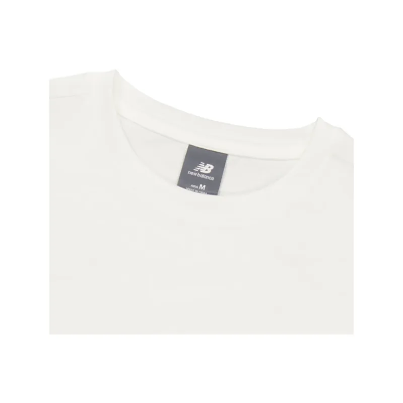 New Balance T Shirt Unisex Ivory White-2