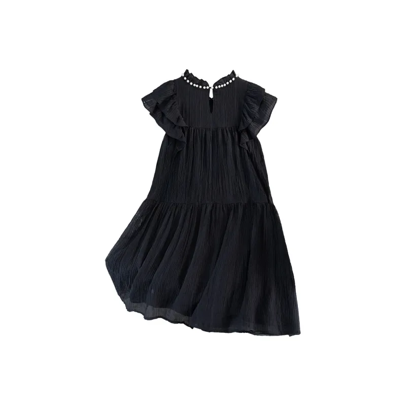 Cypress House Short Sleeved Dress Women's Black-1