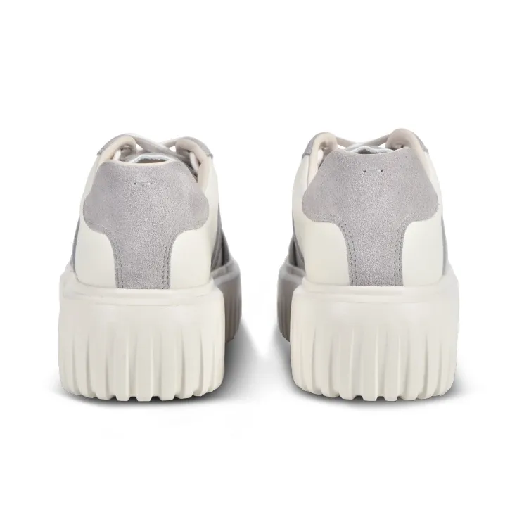 ROCKPORT Low Top Skateboard Shoes Women's Gray White-3