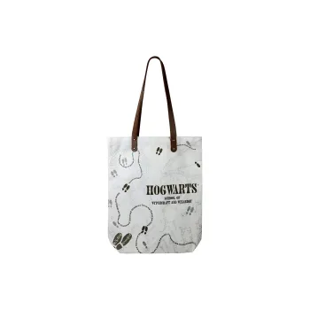 HARRY POTTER Canvas Bag, Tote Bag, Shoulder Bag Unisex White