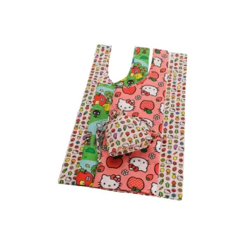 Sanrio Baggu Collaboration Hello Kitty Recycled Tear Resistant Nylon Combo Set Women's Multicolor