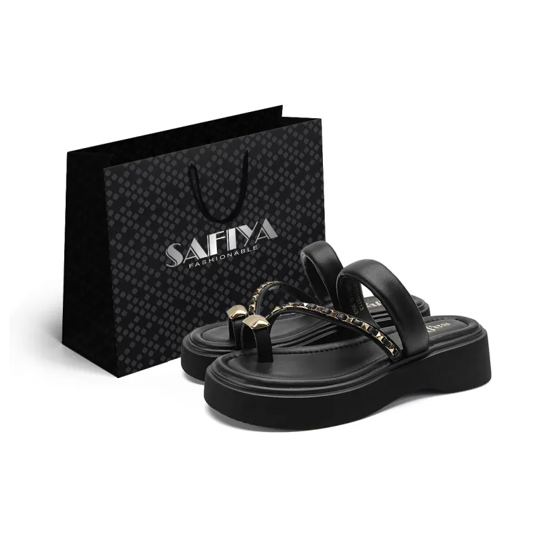 SAFIYA Slide Slippers Women's Black, Yellow, Apricot-0